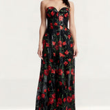 Dress The Population Daven Rouge Multi Maxi Dress