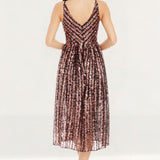 Dress The Population Haley Raspberry Red Midi Dress
