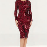 Dress The Population Emmalyn Port Midi Dress