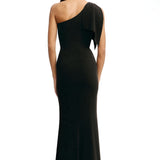 Dress The Population Georgina One Shoulder Black Dress
