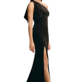 Dress The Population Georgina One Shoulder Black Dress