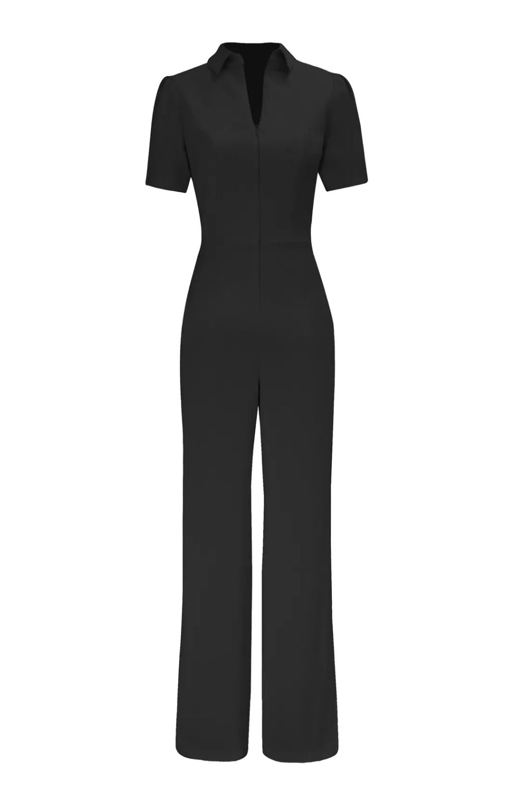 gloria front zip jumpsuit dress the population Gloria Dress S / BRIGHT FUCHSIA