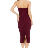 Dress The Population Heather Burgundy Dress
