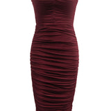 Dress The Population Heather Burgundy Dress