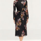 Dress The Population Holly Black Multi Midi Dress