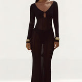 Runaway The Label Neisha Black Maxi Dress