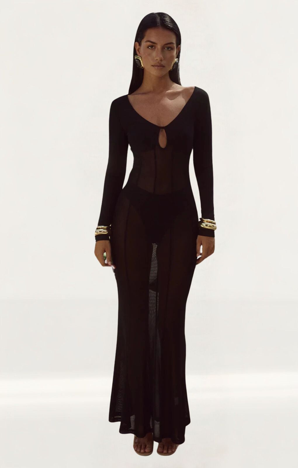 Runaway The Label Neisha Black Maxi Dress