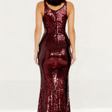 Dress The Population Iris Port Sequin Maxi Dress