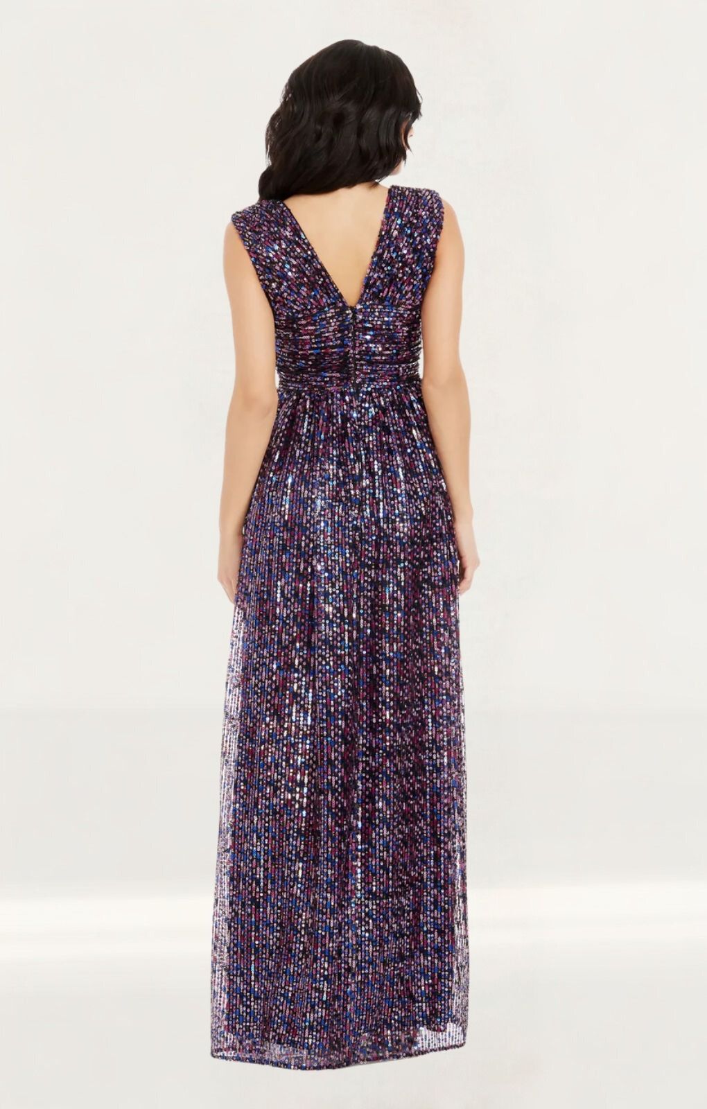 dress the population dark magenta Dress the Population Women's Tiffany One Shoulder Midi Dress - Purple - Size XS