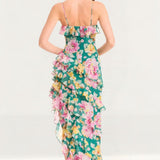 Dress The Population Josefina Pine Multi Midi Dress