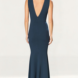 Dress The Population Leighton Peacock Blue Maxi Dress
