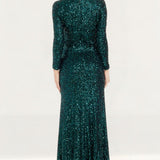 Dress The Population Mischa Deep Emerald Maxi Dress