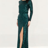 Dress The Population Mischa Deep Emerald Maxi Dress