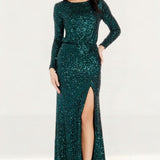 Dress The Population Mischa Deep Emerald Maxi Dress