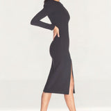 Dress The Population Nadia Black Midi Dress