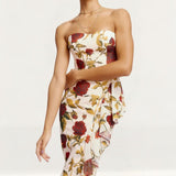 Dress The Population Paris Cream Multi Maxi Dress