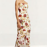 Dress The Population Paris Cream Multi Maxi Dress