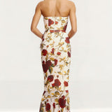 Dress The Population Paris Cream Multi Maxi Dress