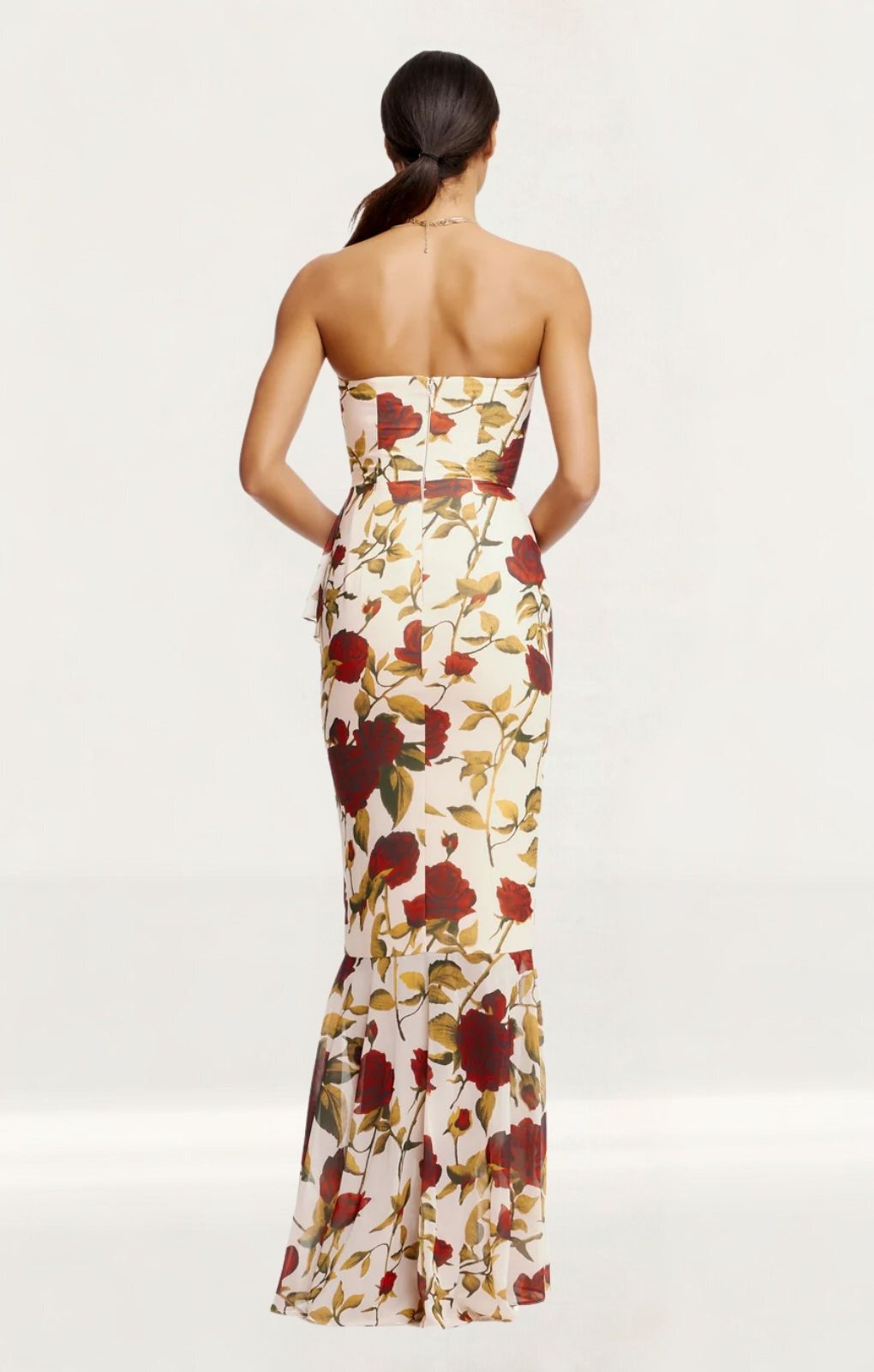 dress the population paris gown Paris Gown L / CHAMPAGNE