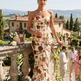 Dress The Population Paris Cream Multi Maxi Dress