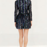 Dress The Population Rome Navy Mini Dress