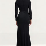 Dress The Population Samia Black Maxi Dress