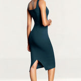 Dress The Population Sloane Pine Green Midi Dress