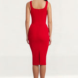 Dress The Population Sloane Rouge Midi Dress