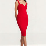 Dress The Population Sloane Rouge Midi Dress