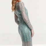 Dress The Population Sophia Sage Multi Midi Dress