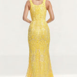 Dress The Population Tyra Canary Yellow Maxi Dress