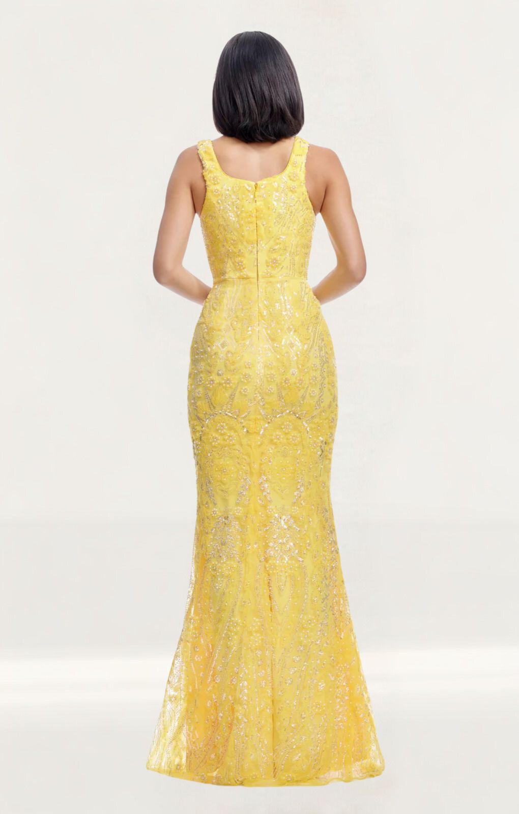 chinese dress ladies Rent Dress The Population Tyra Canary Yellow Maxi Dress main image 0