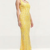 Dress The Population Tyra Canary Yellow Maxi Dress
