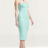 Dress The Population Viviana Green Sage Midi Dress