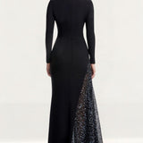 Dress The Population Winnie Black Multi Maxi Dress