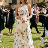 Dress The Population Brenna White Multi Floral Maxi Dress