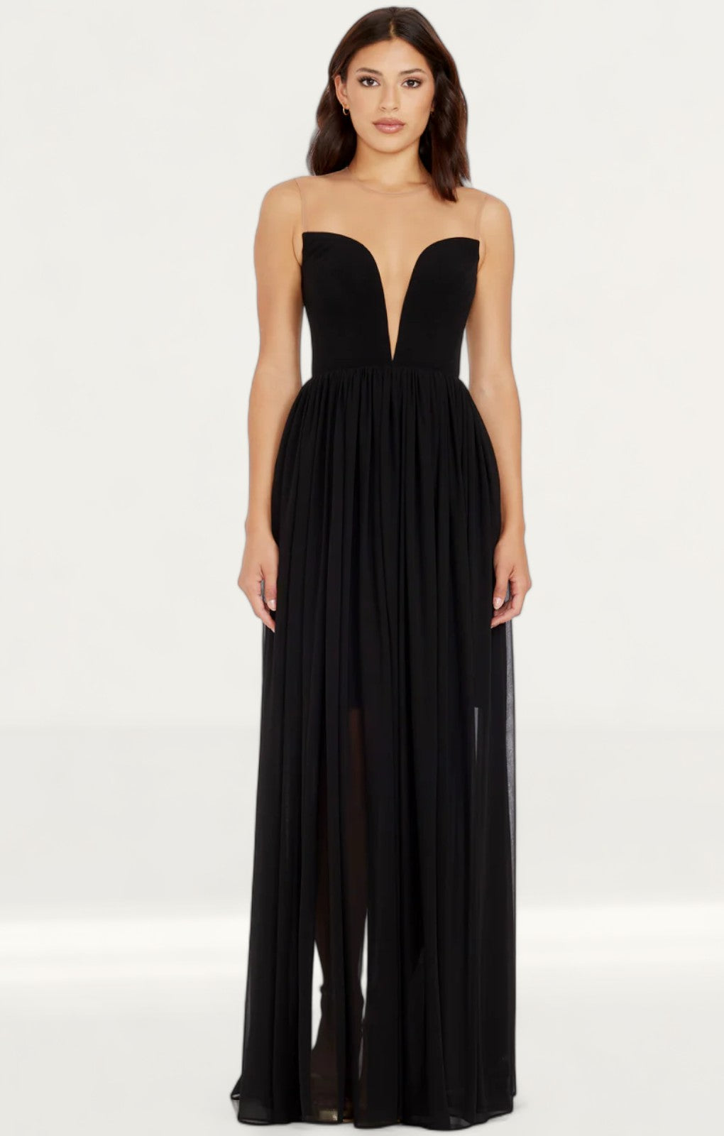 Dress The Population Eleanor Black Maxi Dress