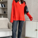 Charli London Emilia Sweater - Pomegranate