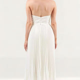 Elle Zeitoune White Milan Midi Dress