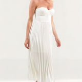 Elle Zeitoune White Milan Midi Dress