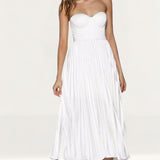 Elle Zeitoune White Milan Midi Dress