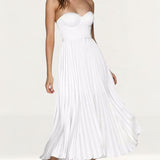 Elle Zeitoune White Milan Midi Dress