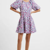 French Connection Fotini Poplin Puff Sleeve Mini Dress