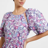 French Connection Fotini Poplin Puff Sleeve Mini Dress
