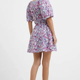 French Connection Fotini Poplin Puff Sleeve Mini Dress