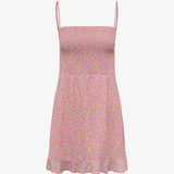 French Connection Stacie Daisy Pink Strappy Mini Dress