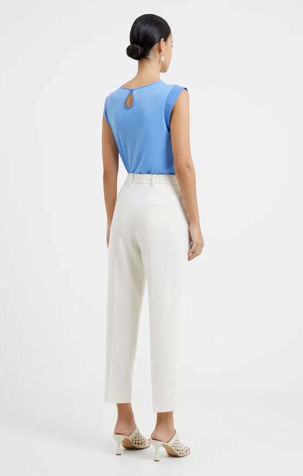 French Connection Whisper Trouser in Summer White – trousers jeans shorts by French Connection, available to rent from Hirestreet