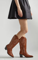 Glamorous Tan Cowboy Boots