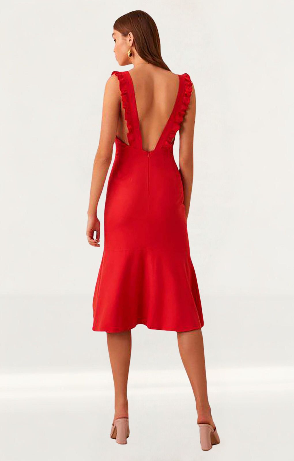 Finders Keepers Red Midi With Thigh Split