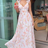 Forever New Ruffle Strap Maxi Dress In Floral